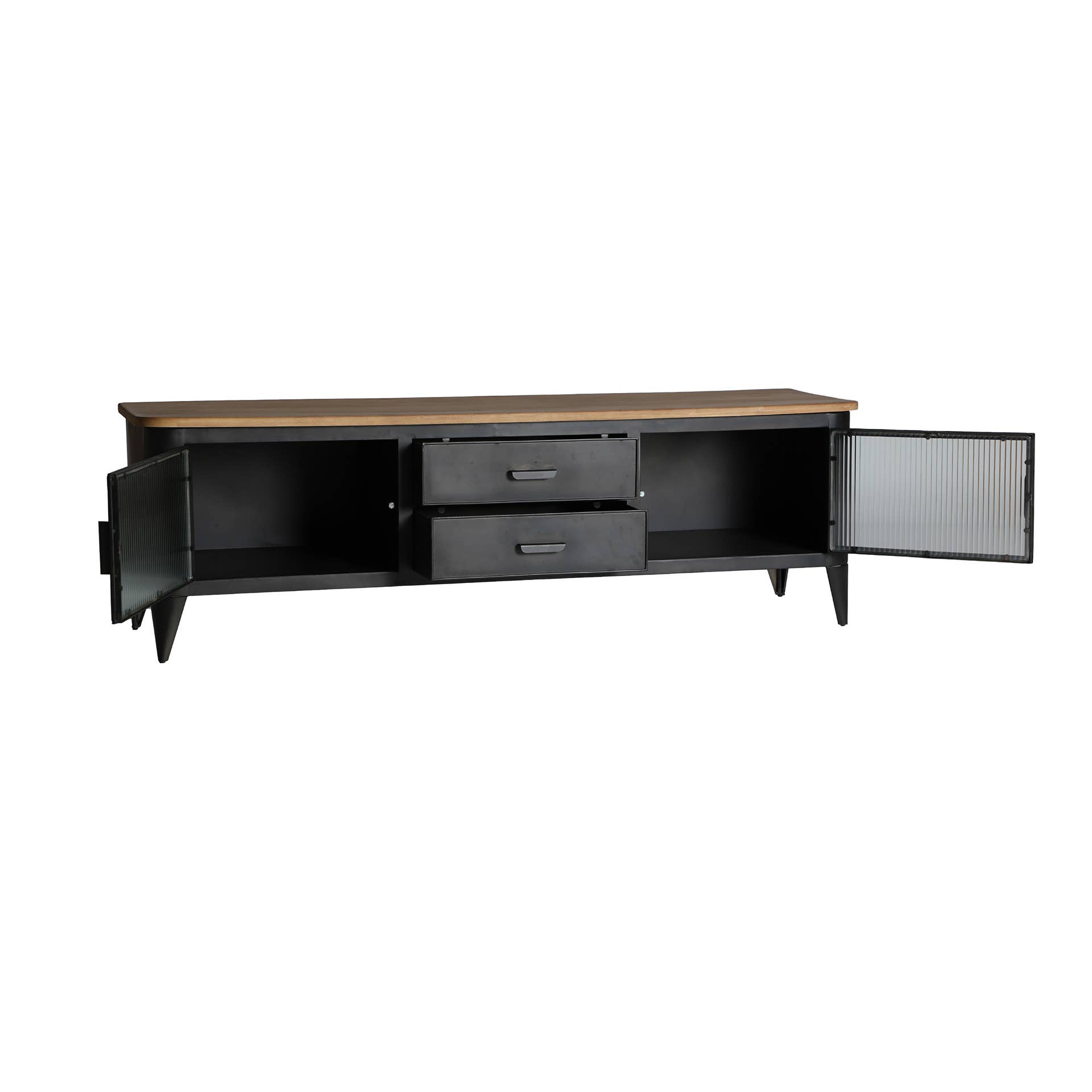 Kodu - Wholesale Console Table - Black iron TV stand measuring 165x45x52cm2