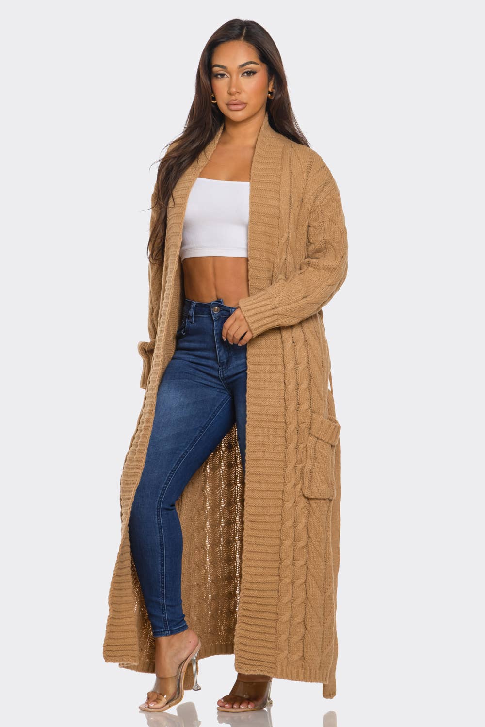 Boswell - Wholesale Cardigan - Women's - SWEATER KNIT LONG CARDIGAN5