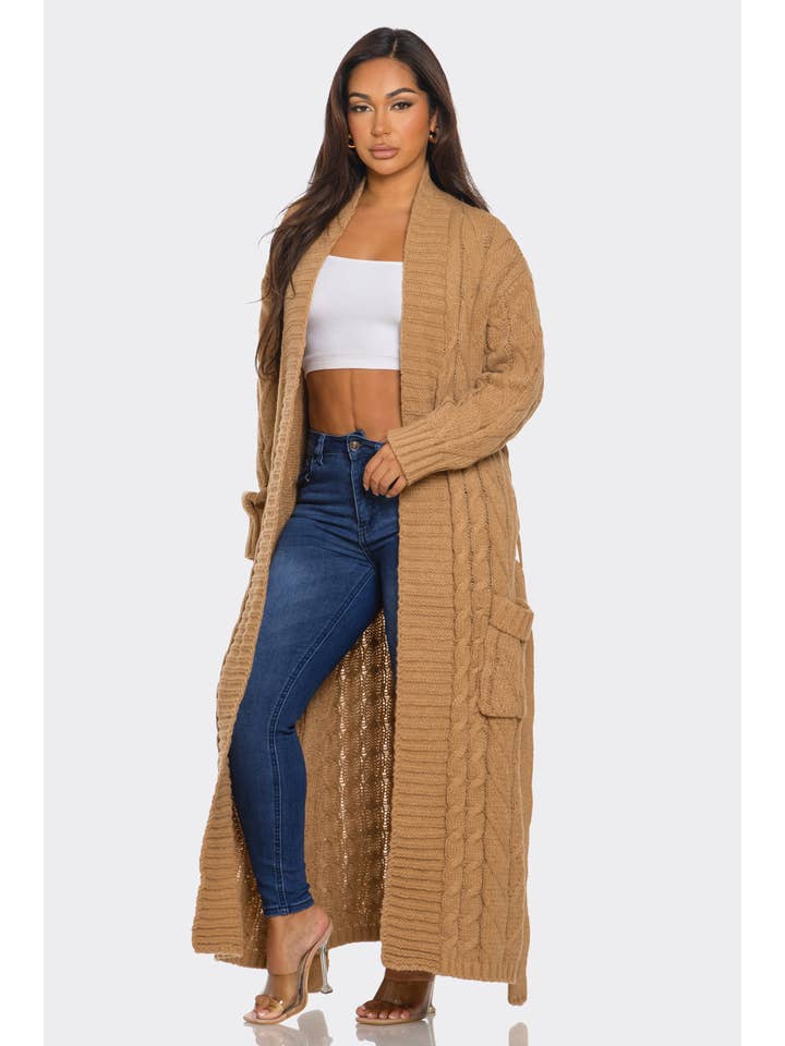 Boswell - Wholesale Cardigan - Women's - SWEATER KNIT LONG CARDIGAN5