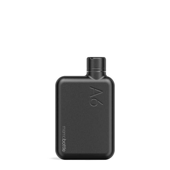memobottle - Wholesale Water Bottle - A6 Stainless Steel memobottle - BLACK