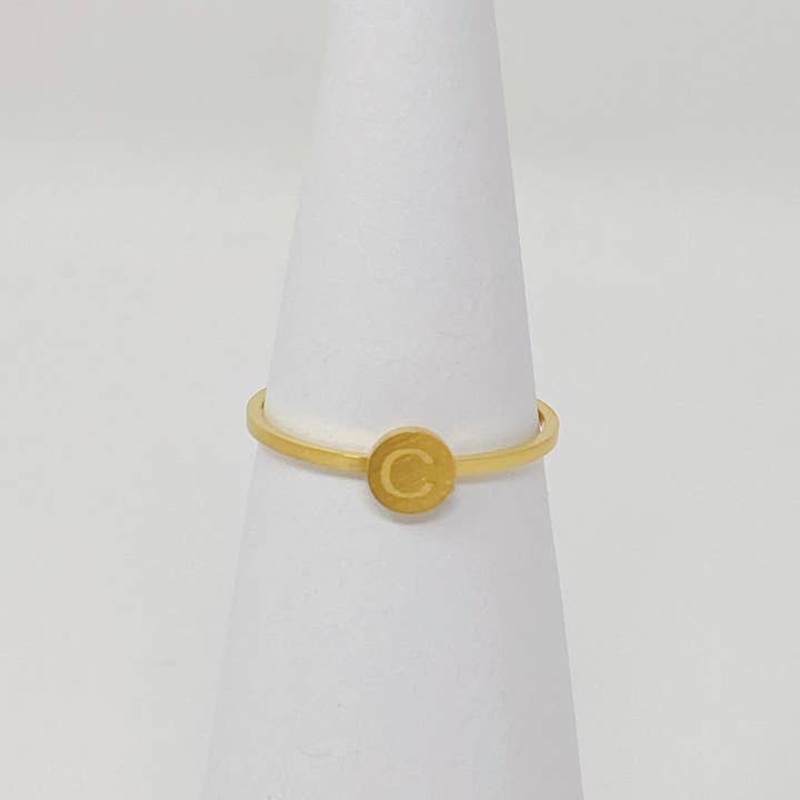 Ellison+Young - Wholesale Band/Stacked Ring - Tiny Initial Ring