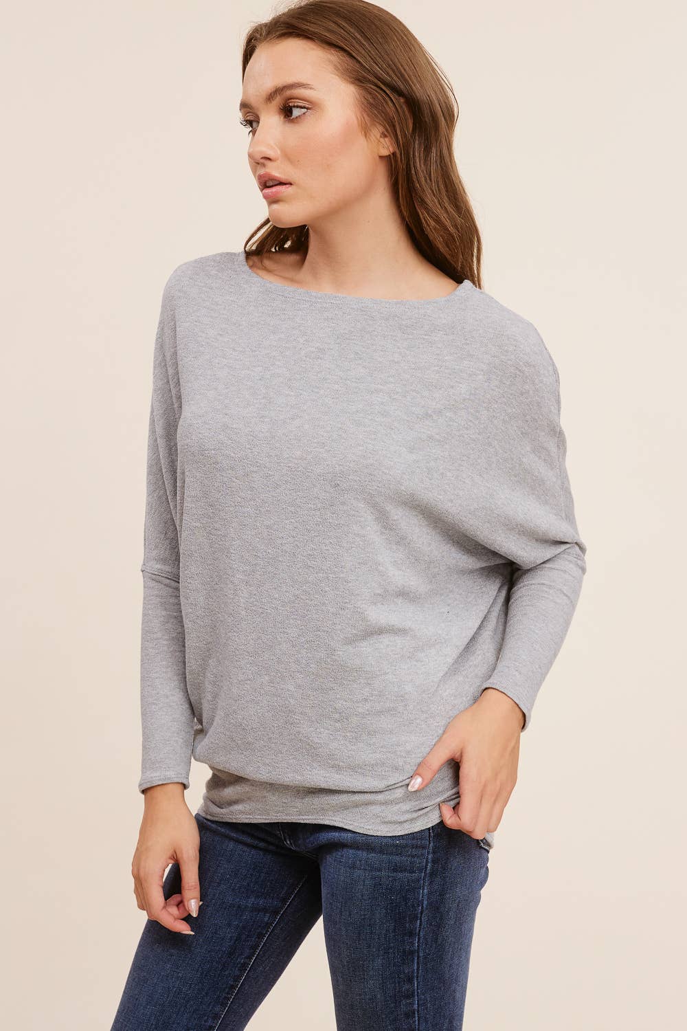 Charlotte Avery - Wholesale Blouse - Women's - Signature Crepe Hacci Dolman Essential57