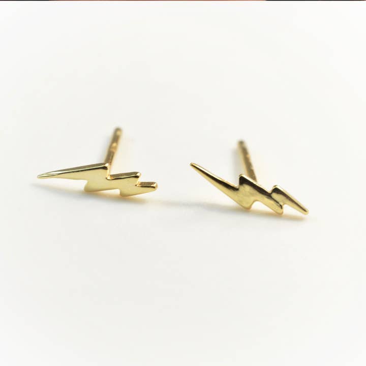Diat - Wholesale Stud/Post Earrings - Lightning Bolt Earrings