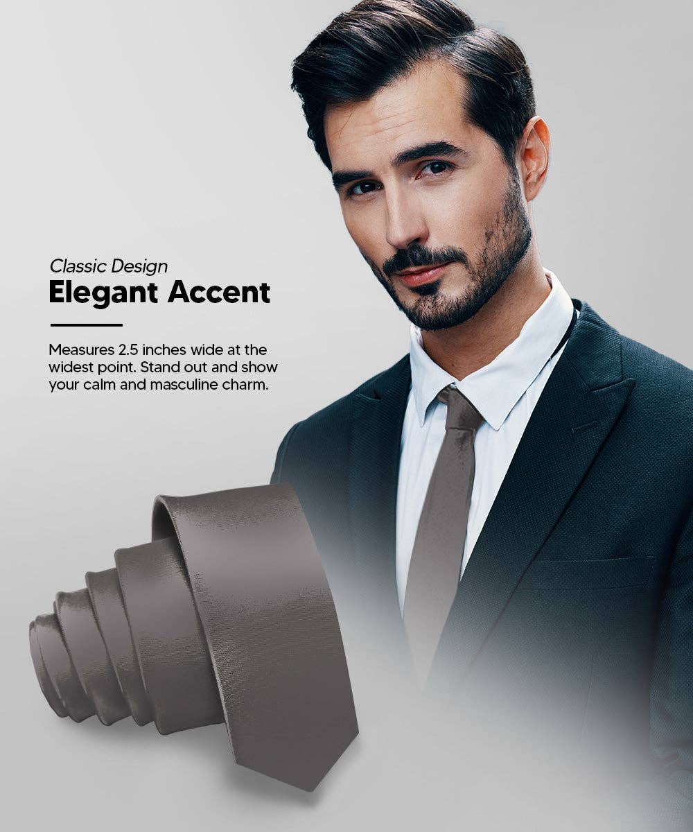 Dubal Brothers - Vente Cravate – homme - Cravate fine unie (4 paquets) par Vittorio Farina19