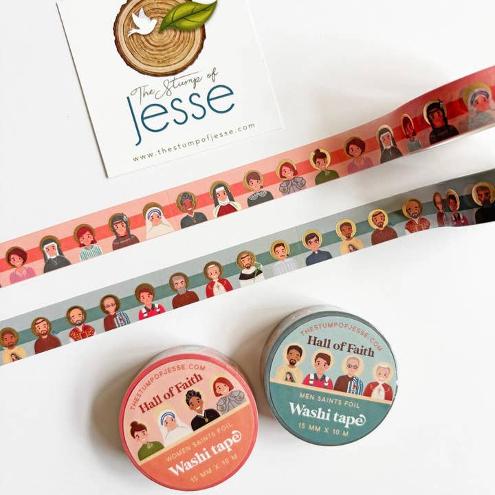 Saintes Femmes | Saints Hommes | Ruban Washi Métallisé pour la vente par The Stump of Jesse