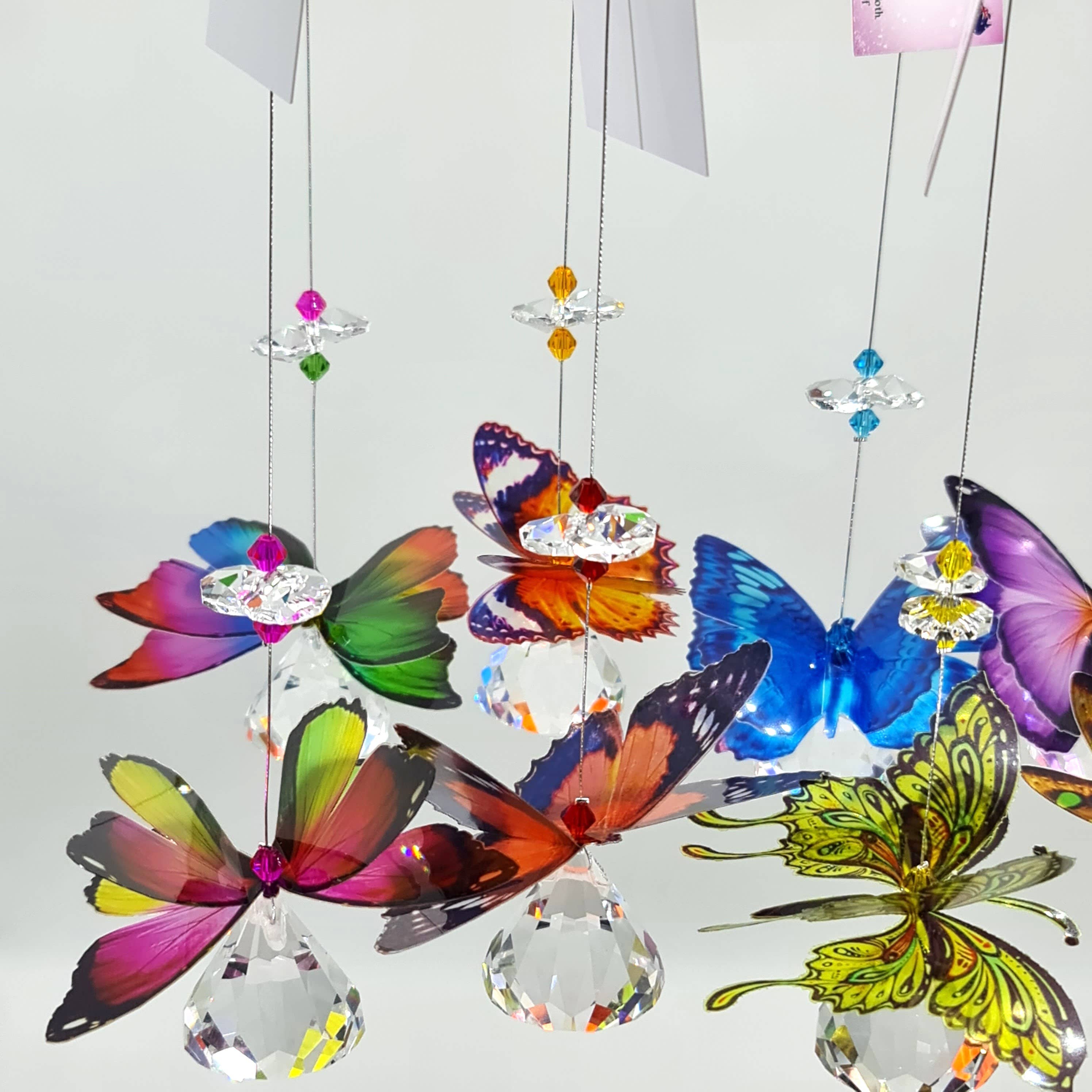 Gifts N Crystals - Wholesale Suncatcher - Butterfly Suncatchers mixed pack of 5- small size2