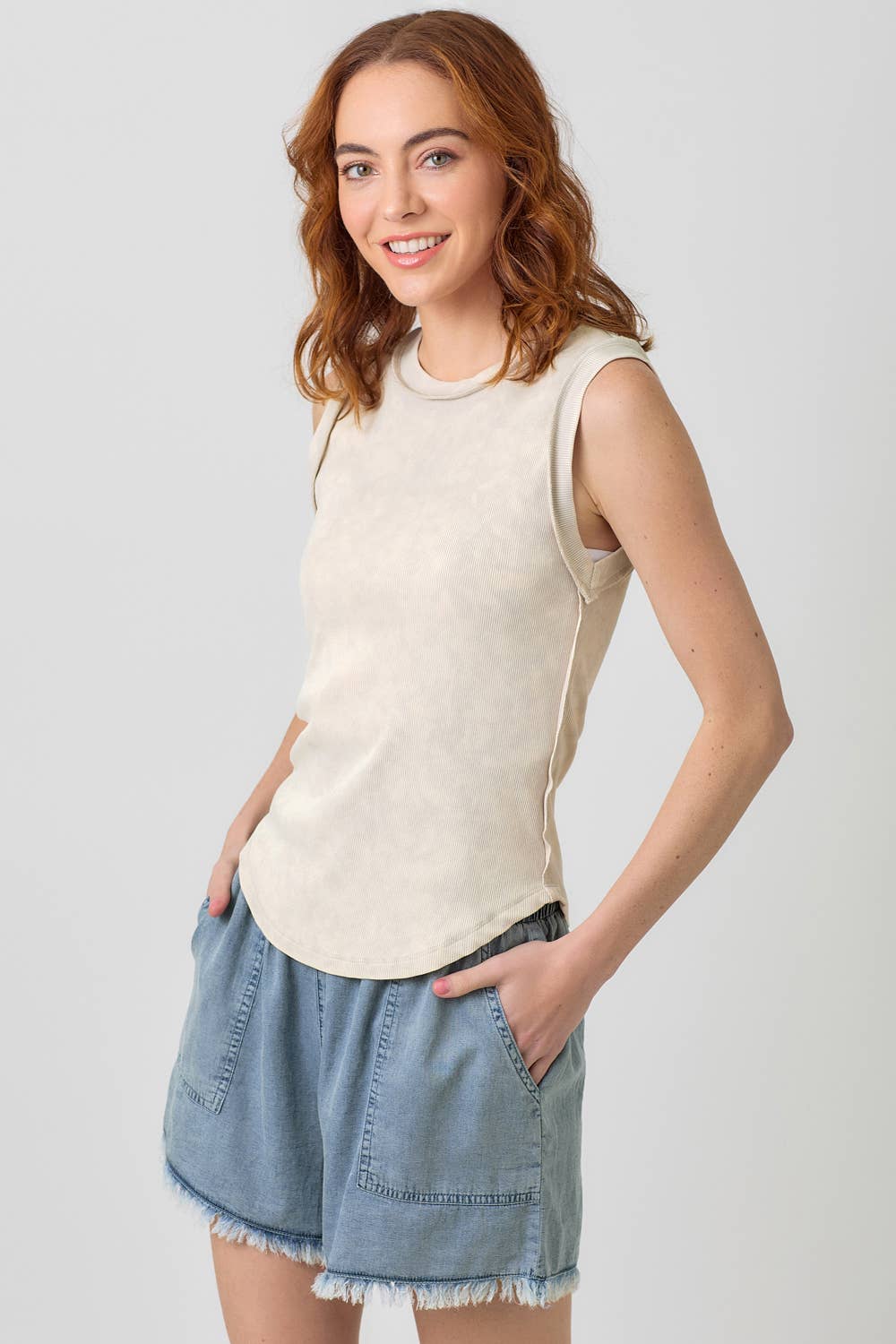 Mystree - Wholesale Tank Top - Women's - 60556 Exposed Seaming Ribbed Tank6