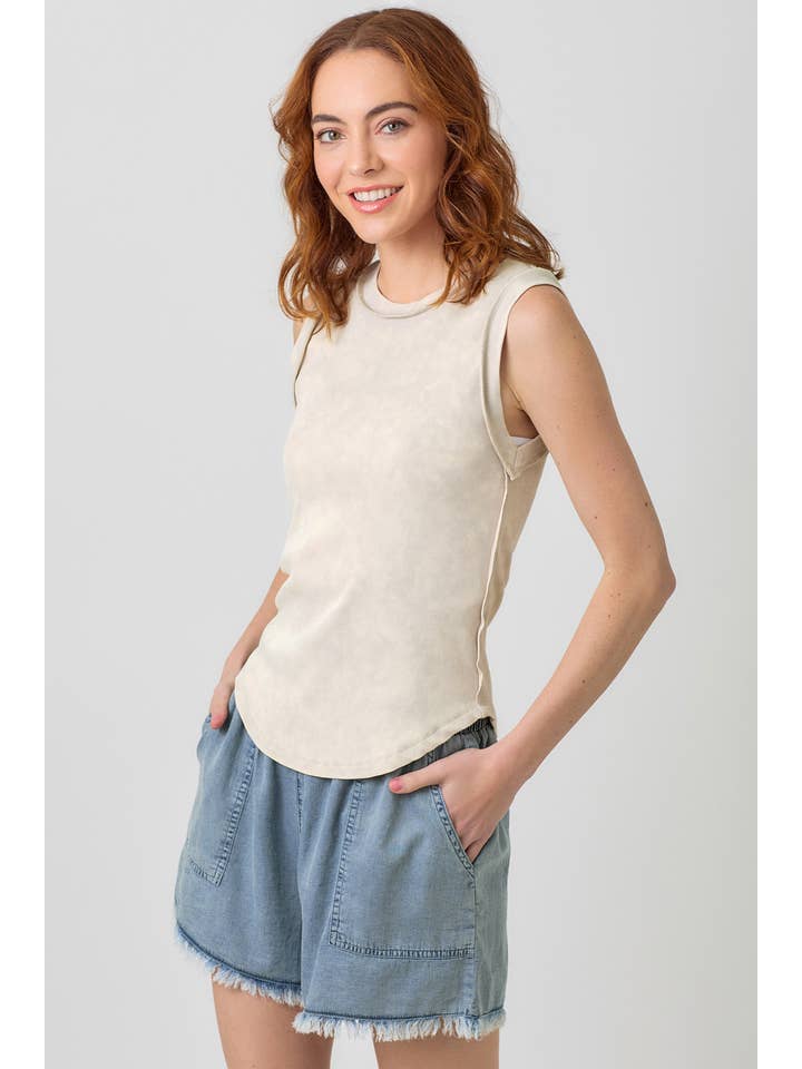 Mystree - Wholesale Tank Top - Women's - 60556 Exposed Seaming Ribbed Tank6