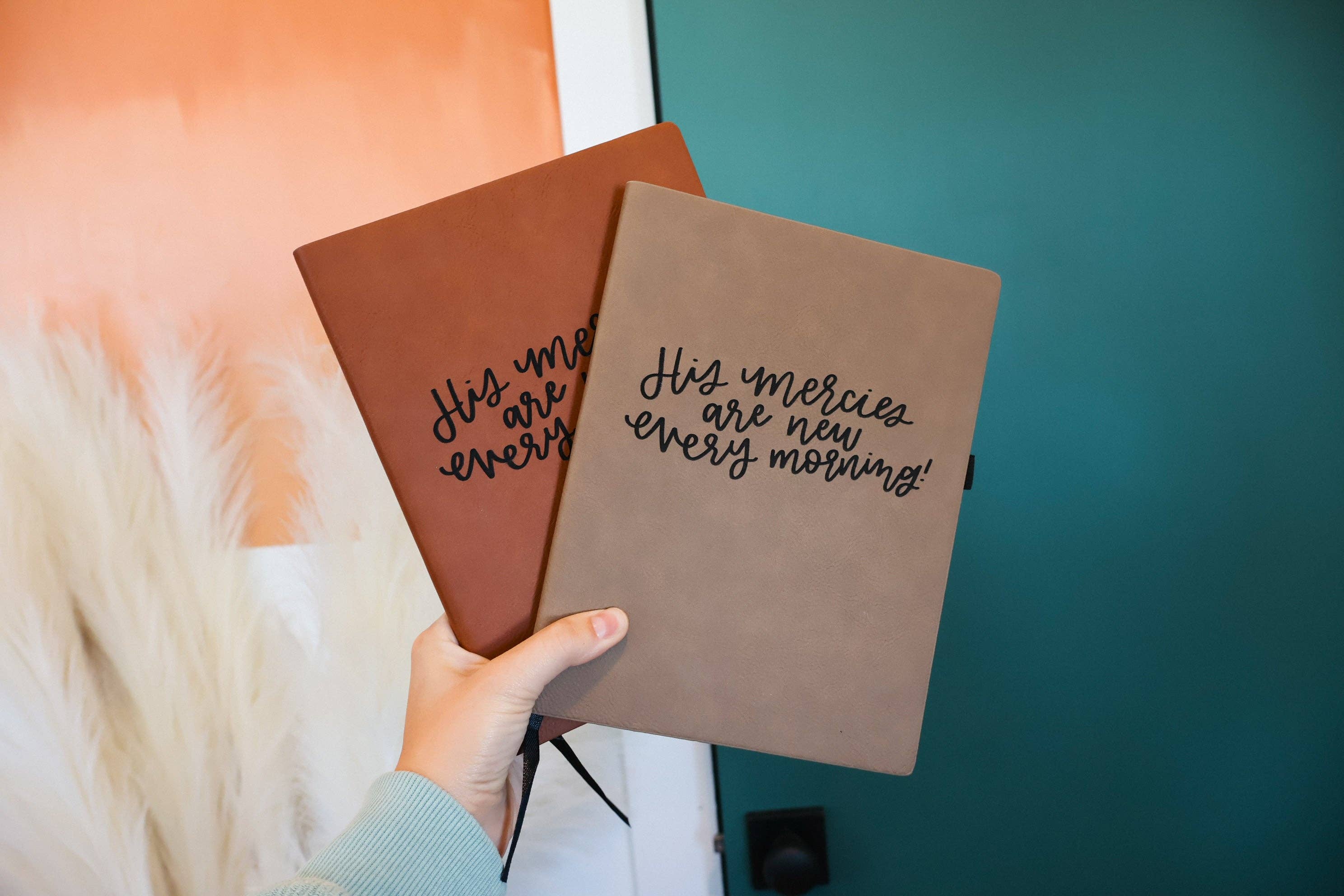 Written by Maria - Wholesale Journal/Diary - His Mercies are new every morning | leather journal notebook4