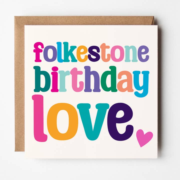 Your Town Birthday Love - Customised Card for wholesale by Timmy Loves