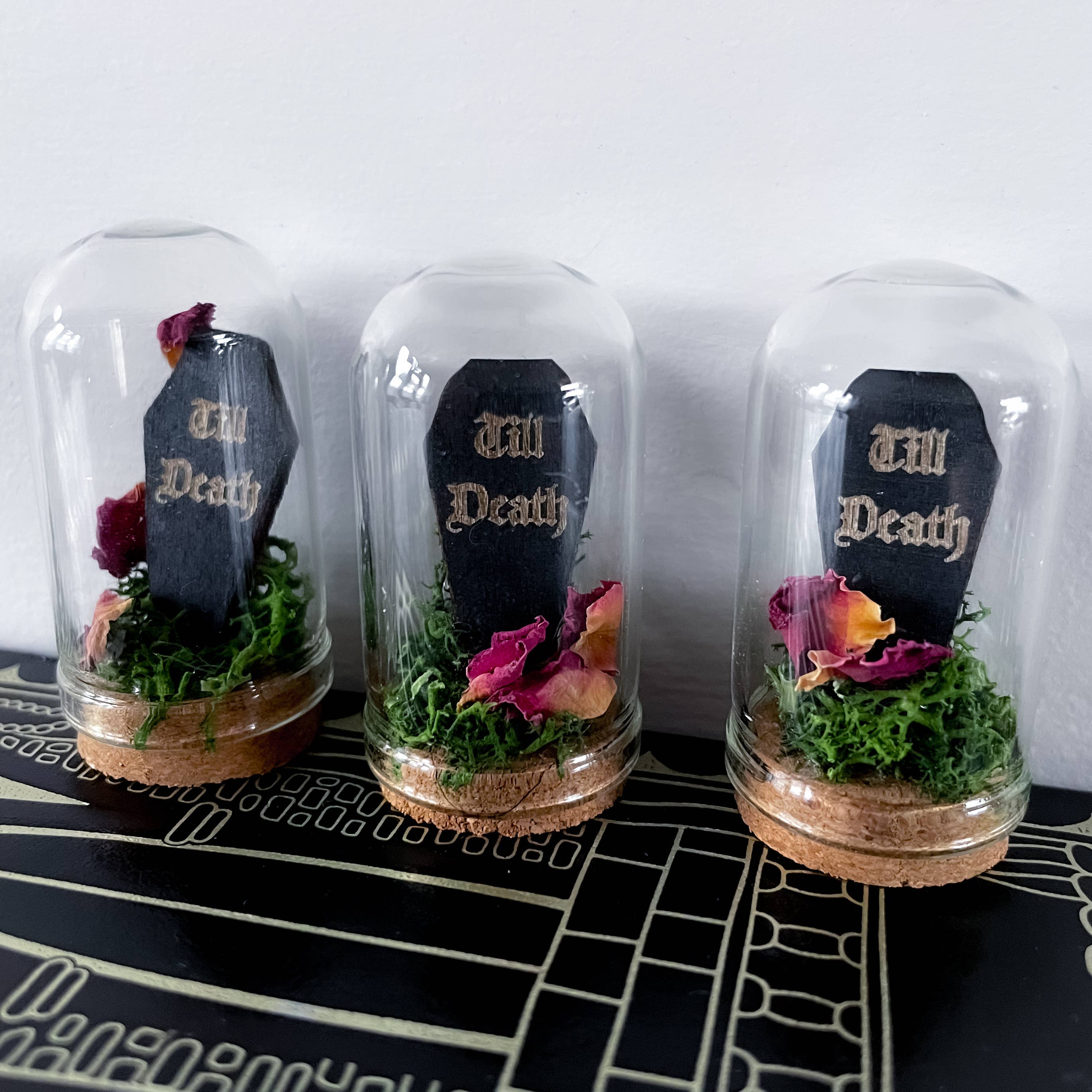 Autumn Alchemy – wholesale Decorative jar – Till death Coffin jar  spooky valentines romance wedding6
