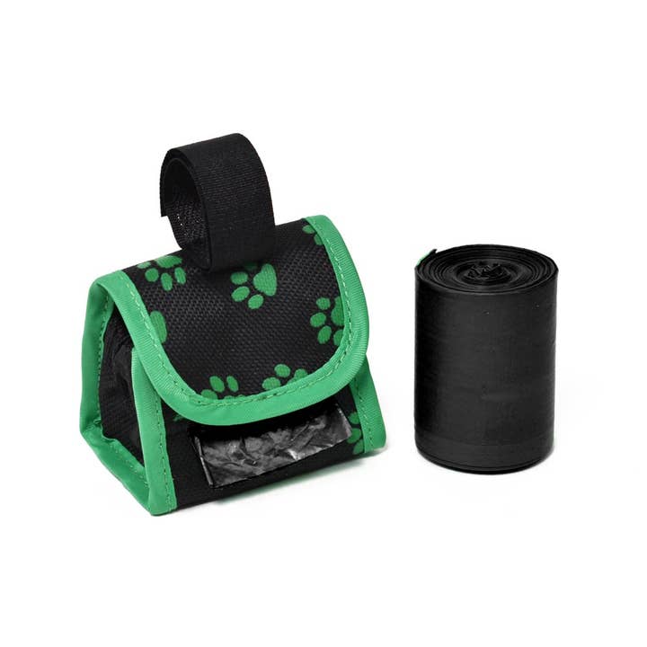 Doggie Walk Bags - Wholesale Pet Poop Bag Dispenser - Blue Paw Poop Bag Holder