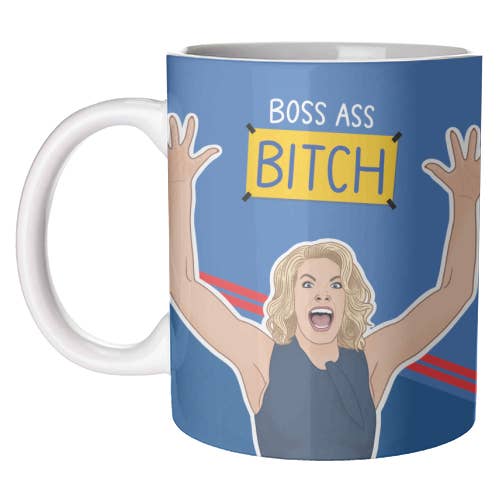 ART WOW - Wholesale Coffee Mug - Mugs 'Boss ass Bitch Ted Lasso'