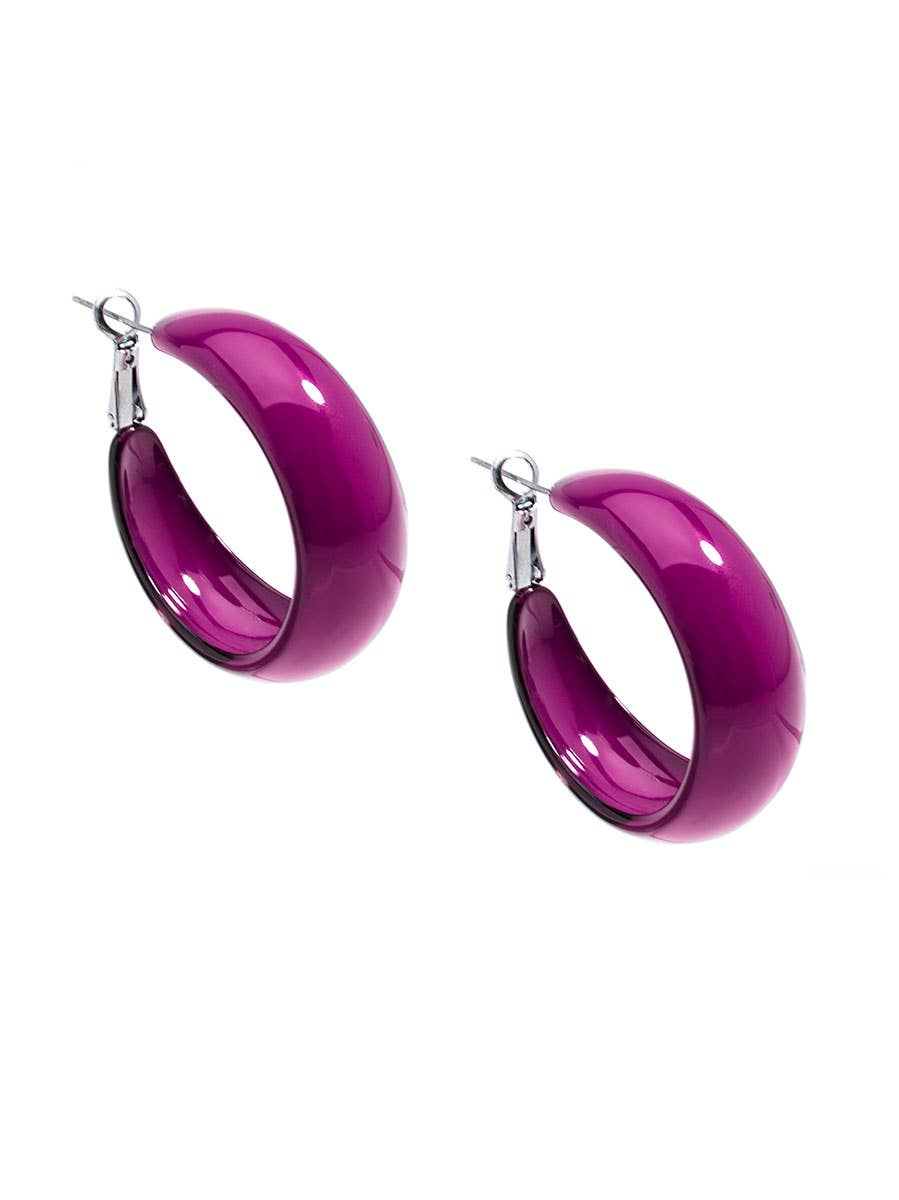 ZENZII Jewelry - Vendita all'ingrosso Orecchini a cerchio - Mod - Orecchini a cerchio in resina9