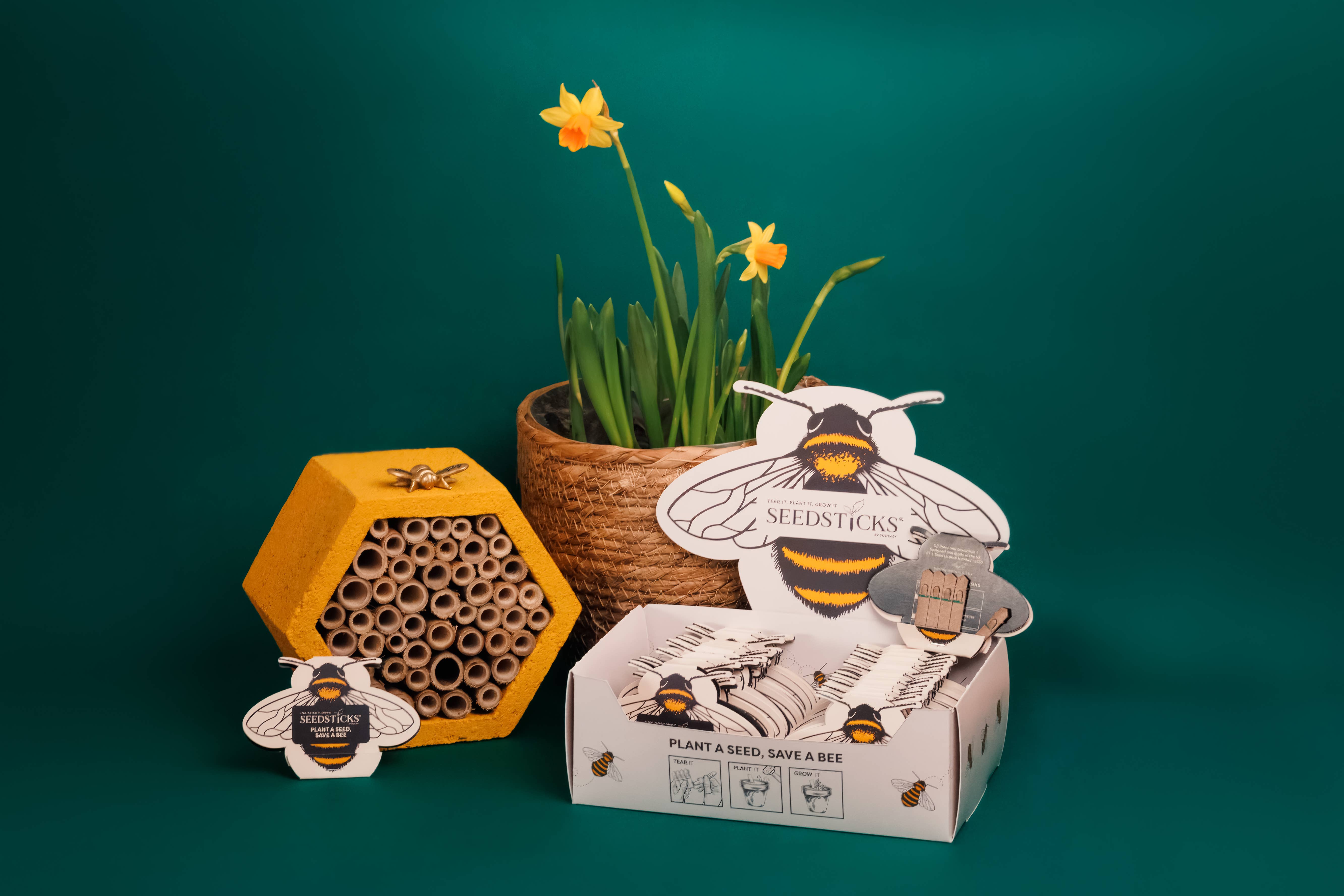 Seedsticks® – wholesale Plant seeds – Bee Seedsticks® Display Box6