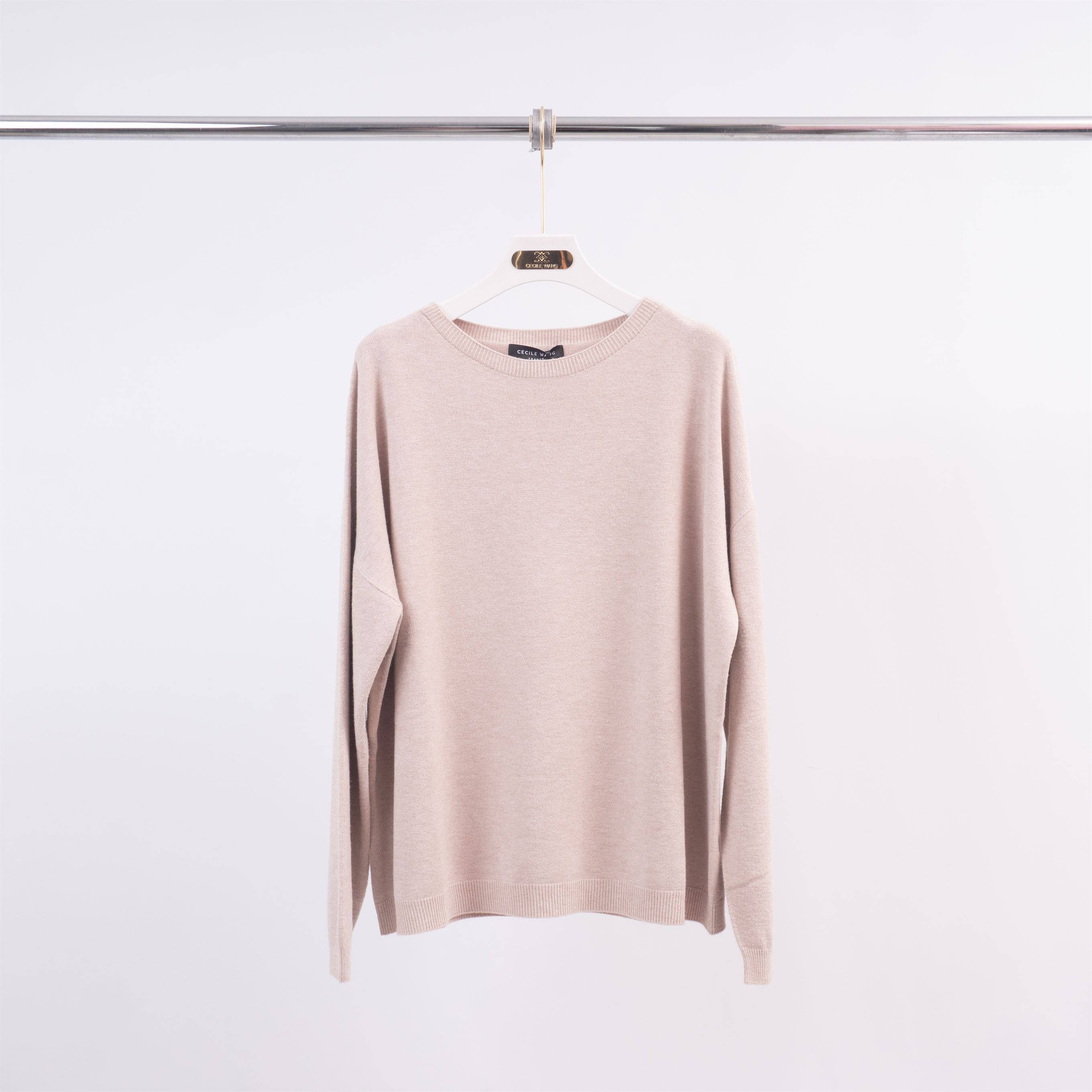 Cecile Wang - Wholesale Knit Sweater - Women's - Basic round neck sweater 520398