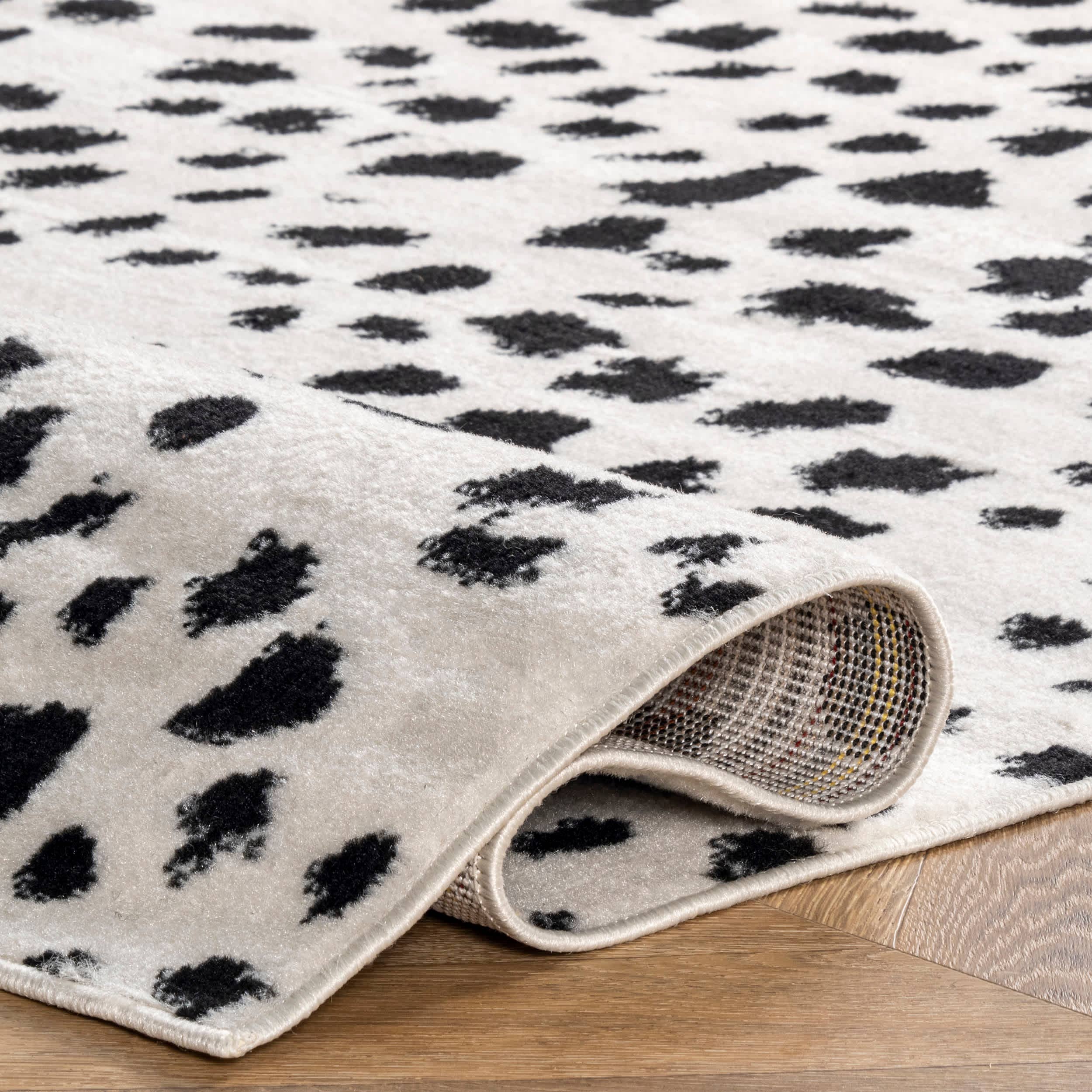 Beige Tapis imprimé léopard Brooks en vente sur Faire2