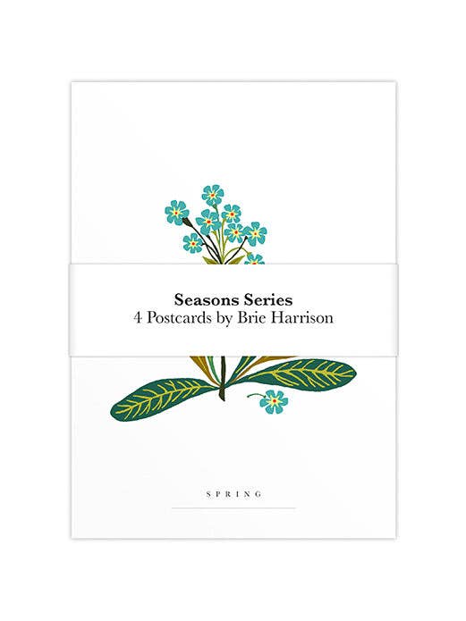 Seasons Series Art Postcard Pack - Wholesale bundle of 6 for wholesale by Brie Harrison Ltd