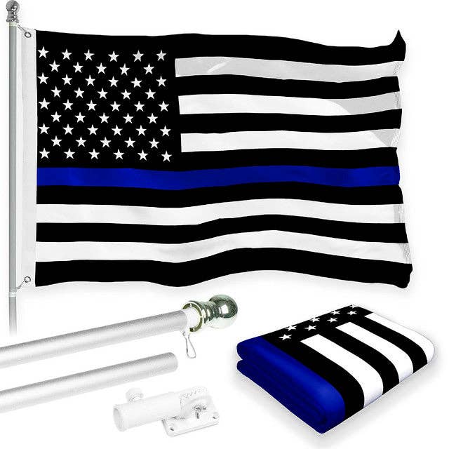 Wholesale Combo 3x5 Texas State Police Flag & Thin Blue Line Decal Sticker 
