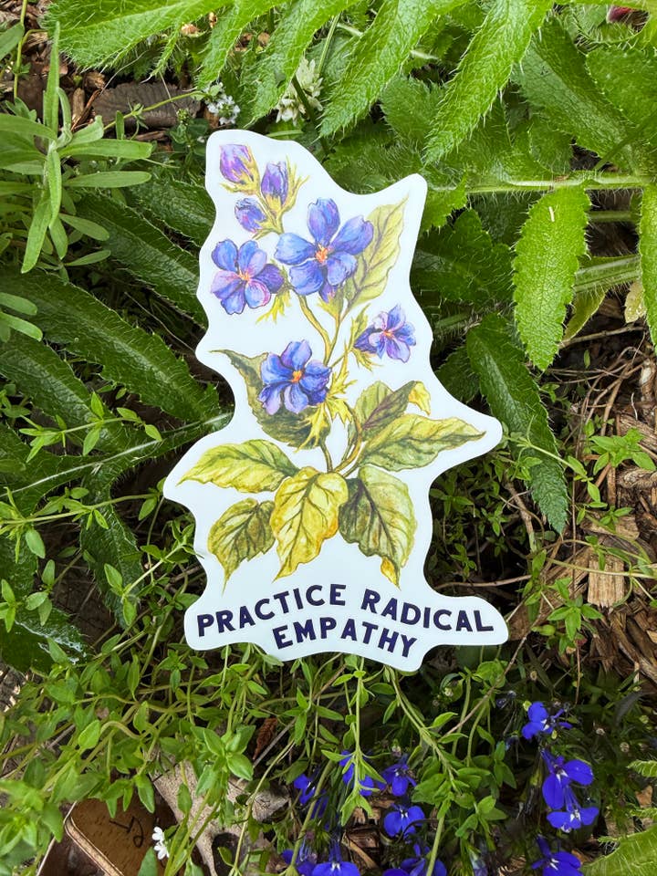 Practica la empatía radical: PEGATINA feminista GRANDE para venta al por mayor de Fabulously Feminist