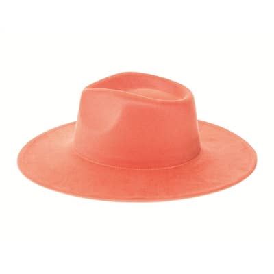 DNMC - Wholesale Fedora - Women's - Vegan Suede Rancher Hats - 12 Colors!5