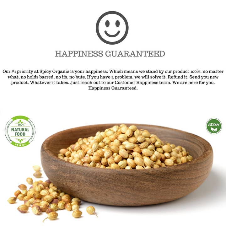SPICY ORGANIC - Wholesale Plant Seeds - SPICY ORGANIC Coriander Seed - 100% Pure USDA Organic - Non-GMO - Best Use For Many Traditional Curries.2