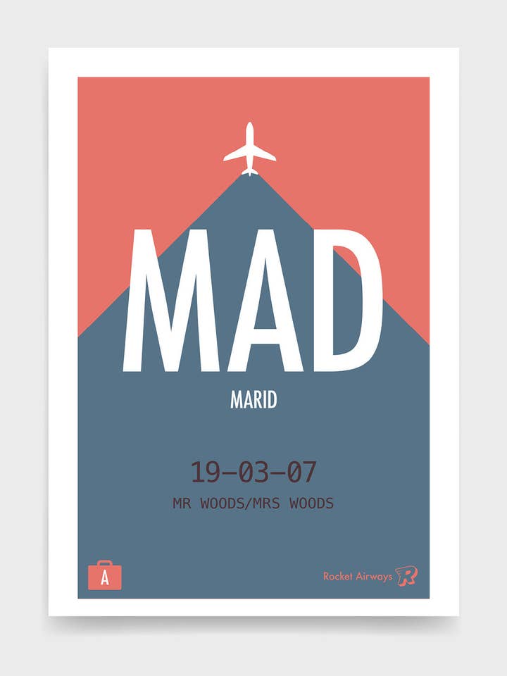 Retro travel destination VII for wholesale by Rocket Jack