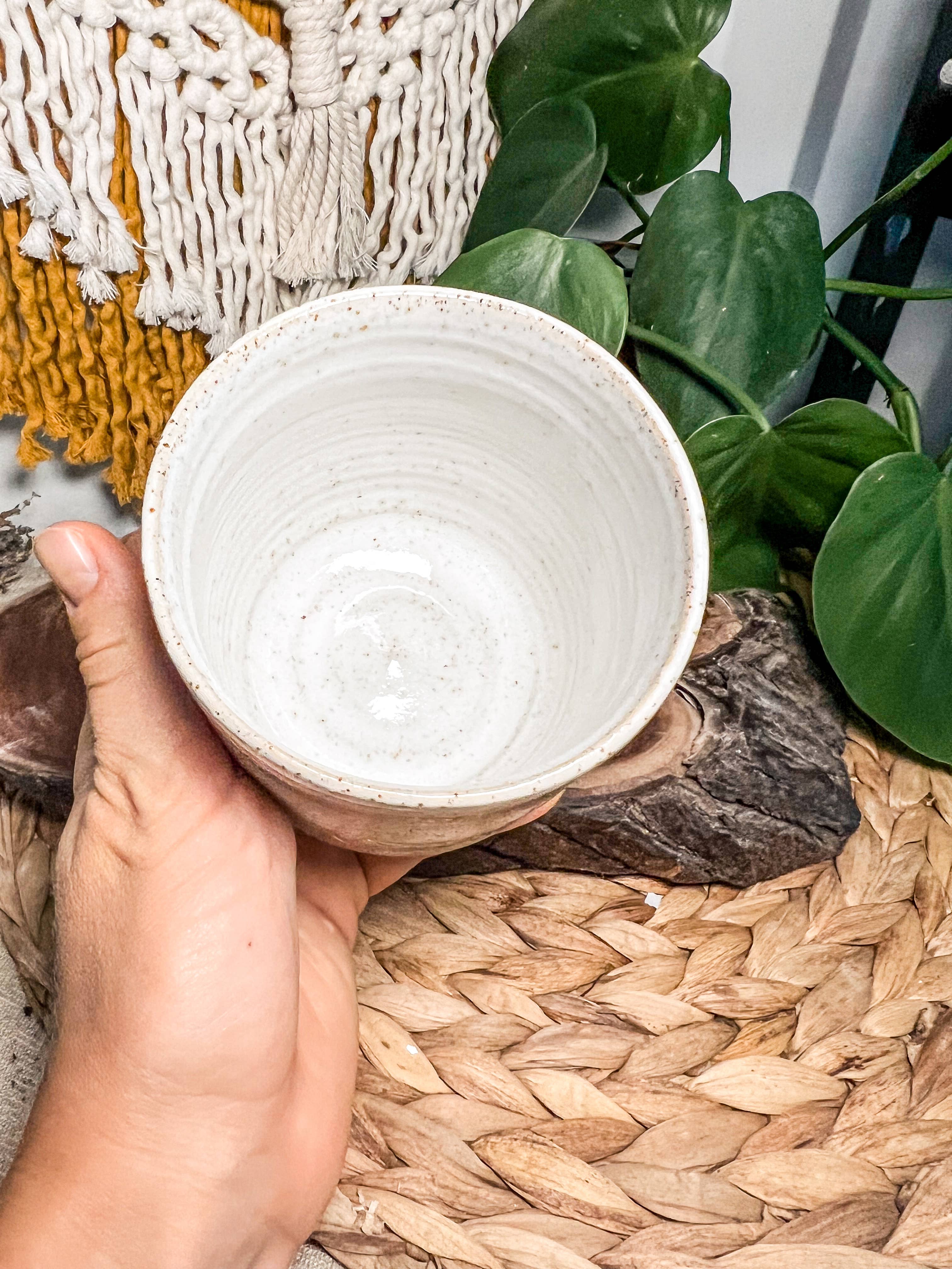 Wolf and Clay Pty Ltd - Wholesale Coffee Mug - Ceramic Mug - Girl sitting with small dog2