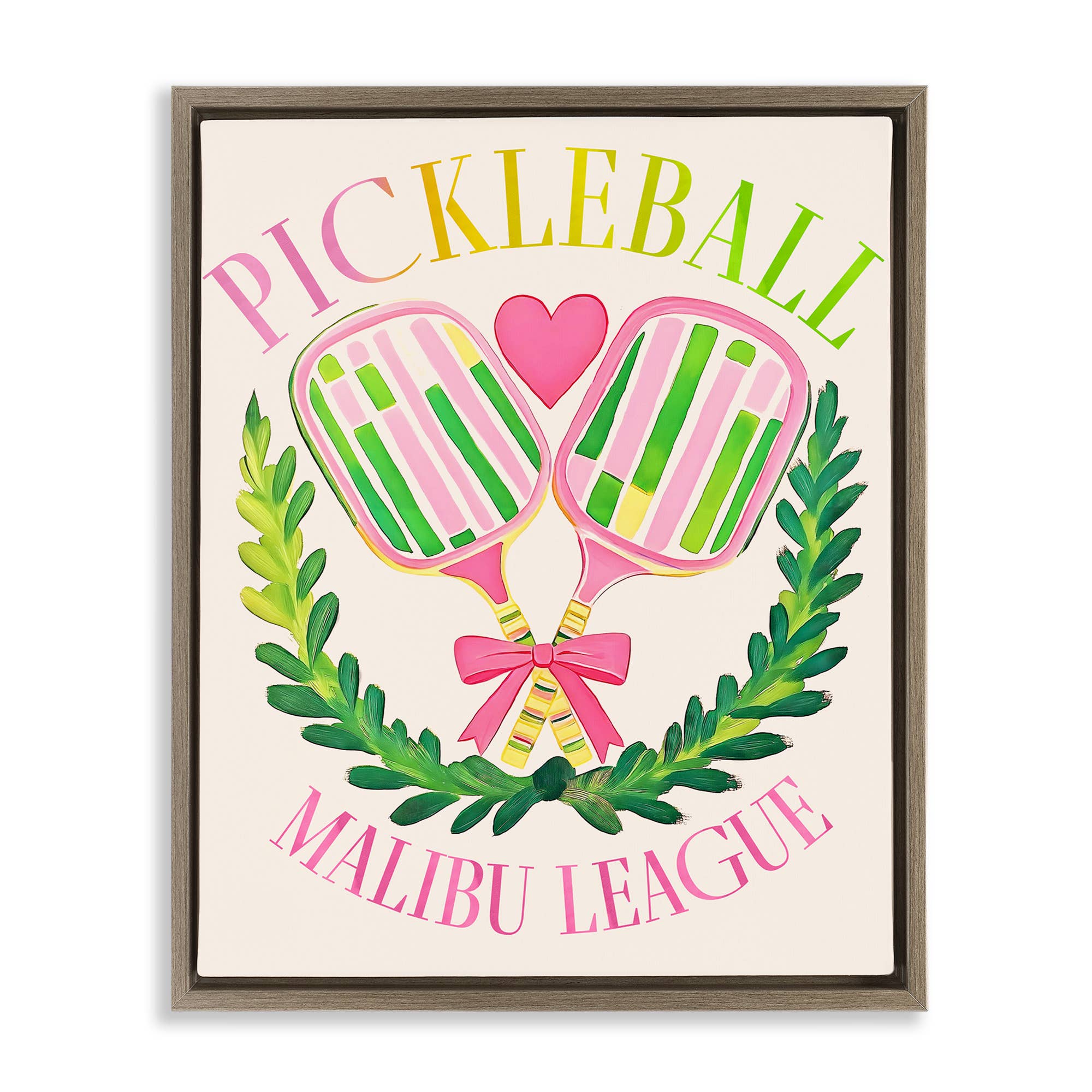 Stupell Industries - Wholesale Wall Sign - Pickleball Malibu League - Framed Wall Art23