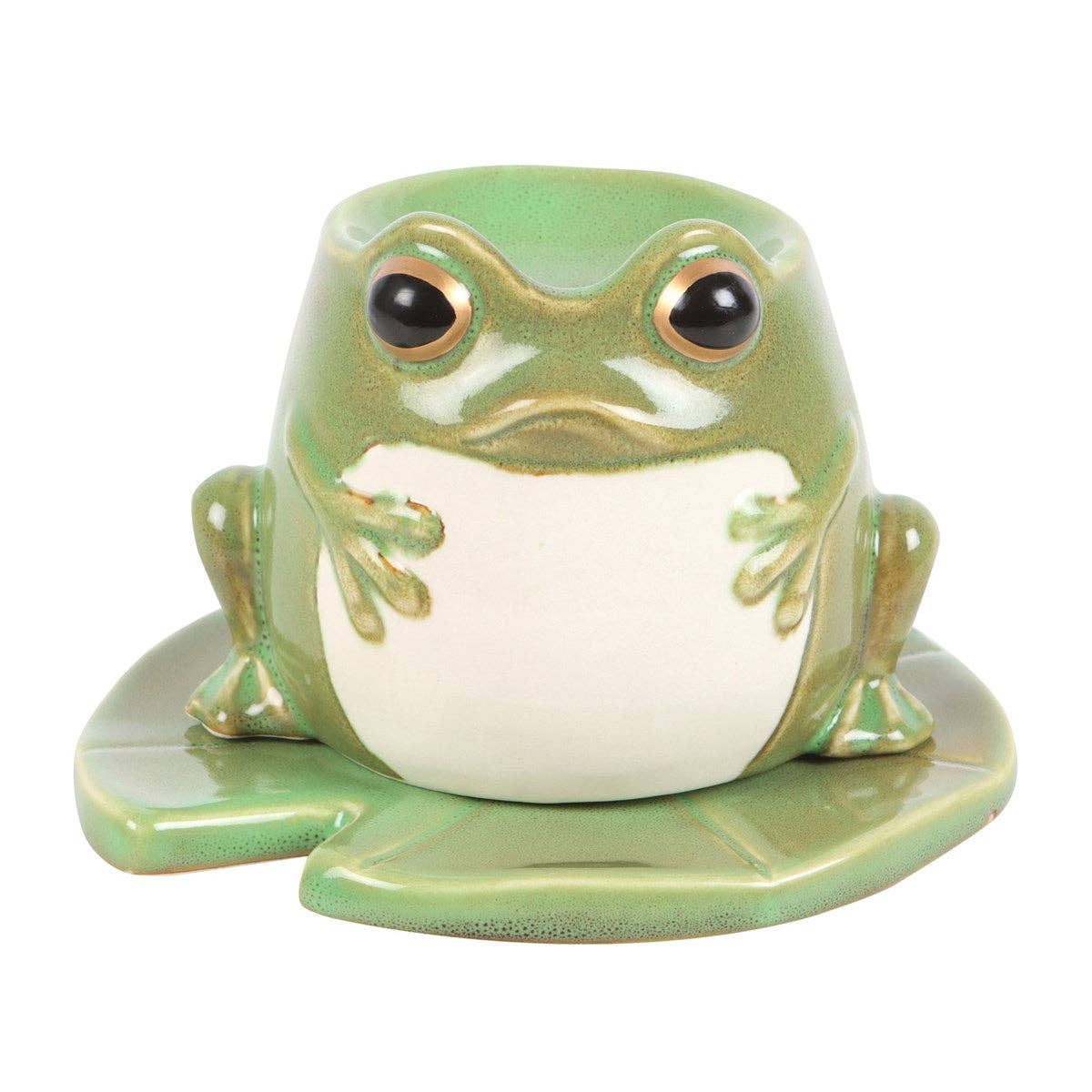 Something Different Wholesale - Wholesale Oil Warmer - Frog Shaped Oil Burner on Lily Pad1