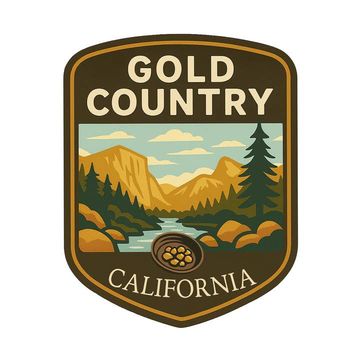 Gold Country - California sticker for wholesale by Sticker Atlas