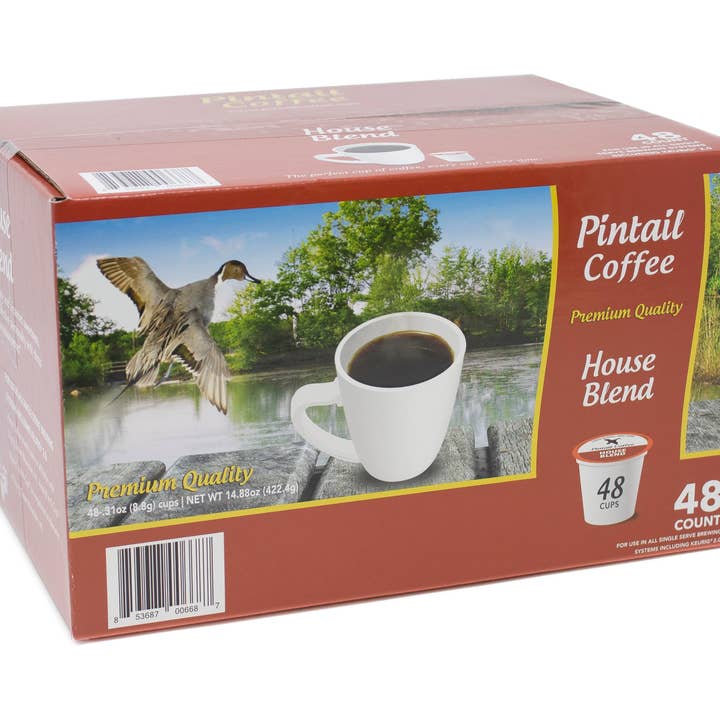 48 Count Breakfast Blend Medium Roast Single Serve Pods for wholesale by Pintail Coffee