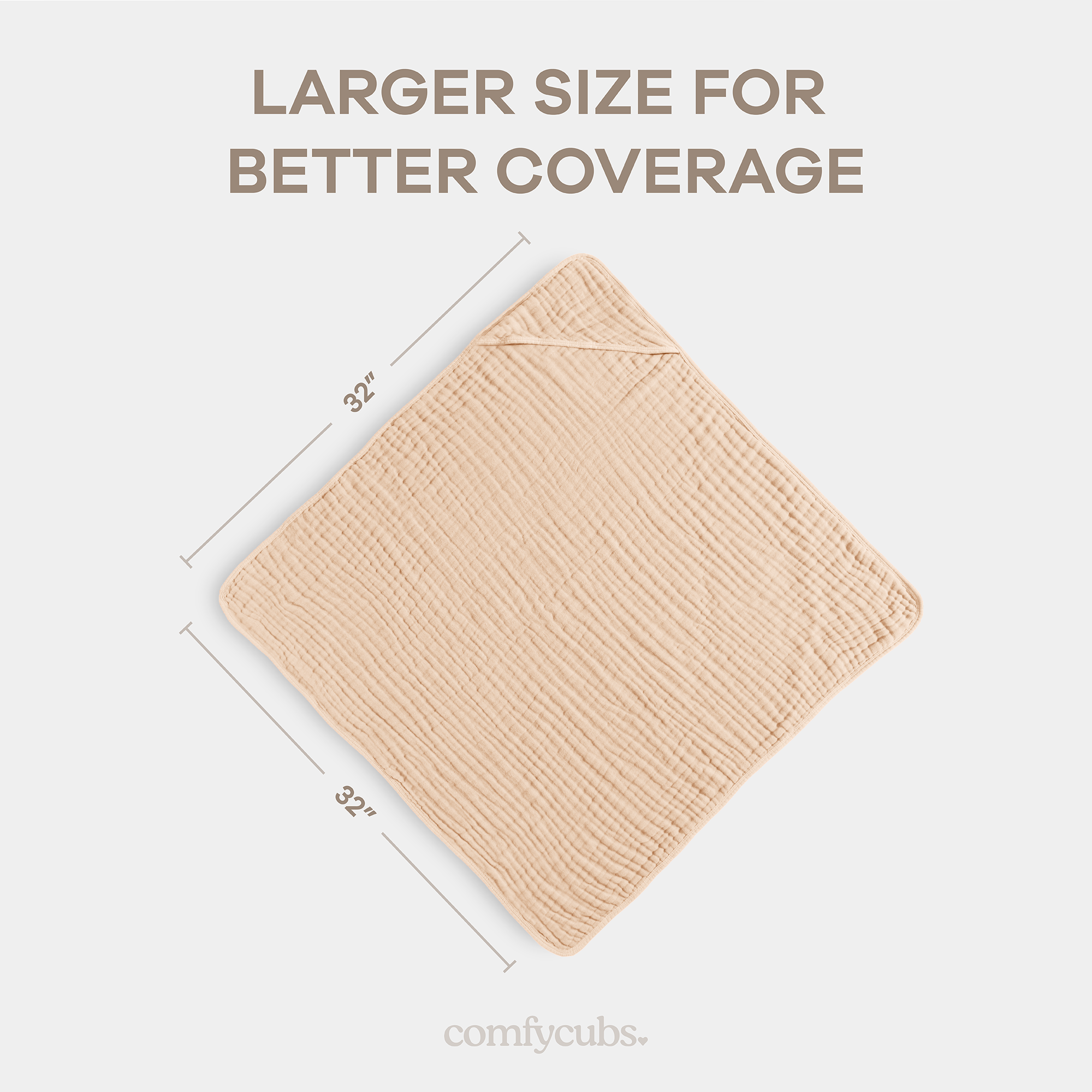 Comfy Cubs - Vendita all'ingrosso Asciugamano con cappuccio - Bambini e neonati - Asciugamano con cappuccio per neonati, 6 strati 100% cotone mussola di Comfy Cubs26