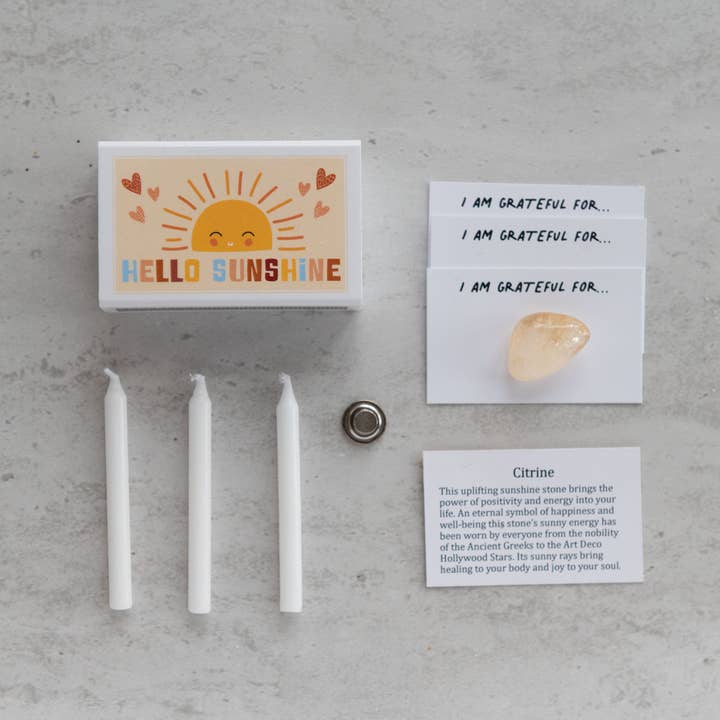 Marvling Bros Ltd - Wholesale Meditation supplies - Hello Sunshine Mindfulness Gift In A Matchbox6