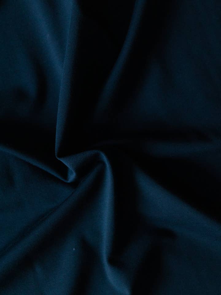 Women's Long Sleeve Jersey Top Navy for wholesale by Rey House