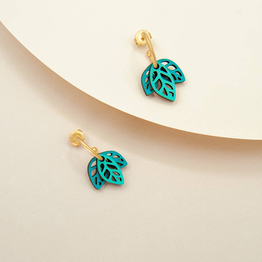 Materia Rica - Wholesale Hoop Earrings - Rustling Green Mini0