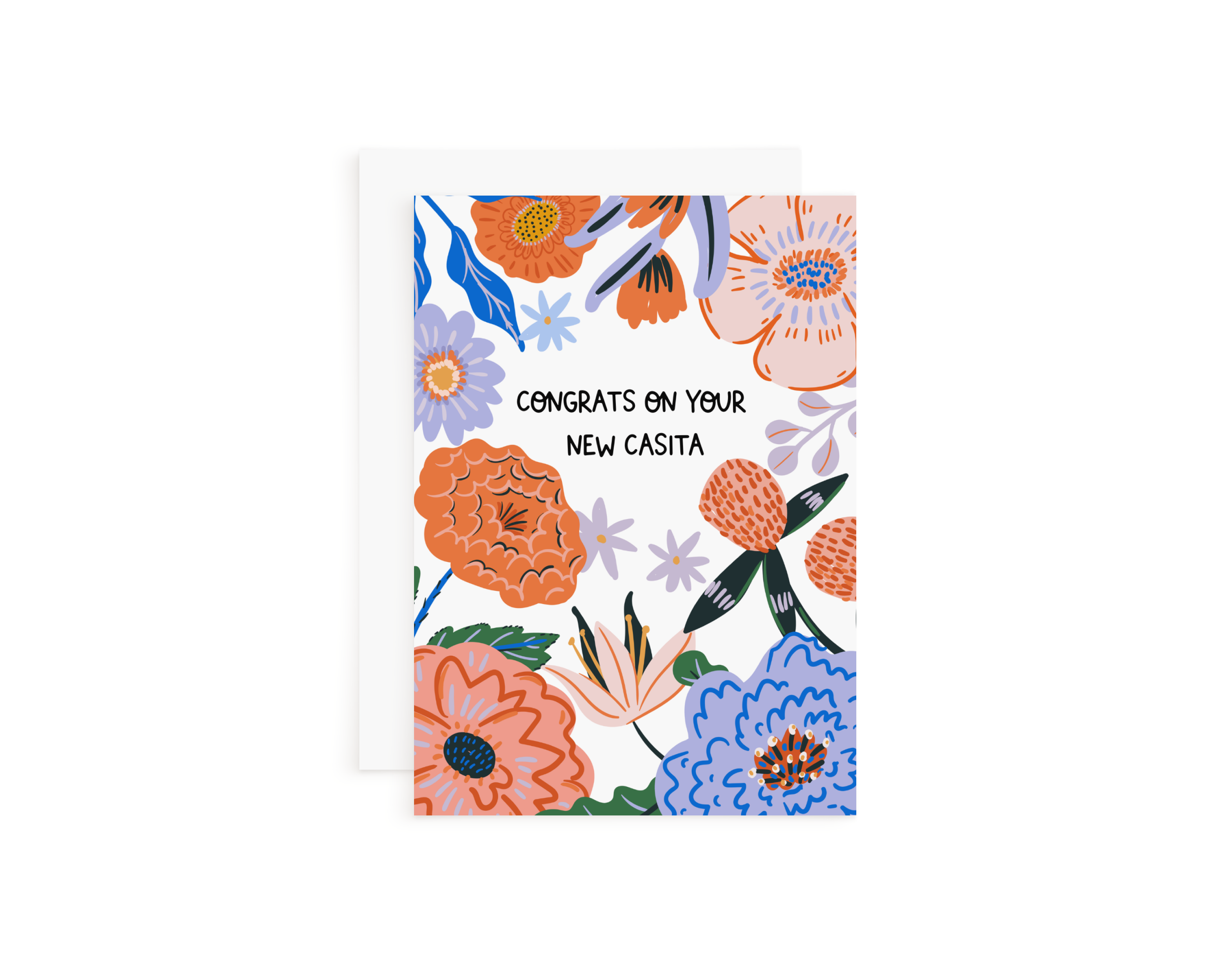 Things in Spanish - Wholesale Congratulations Card - Floral Casita Card0