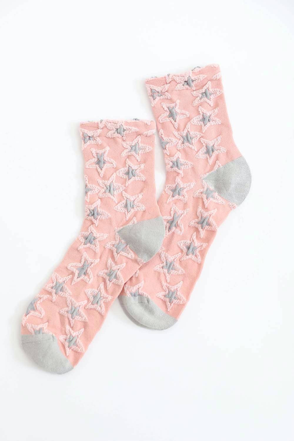 Leto Accessories - Wholesale Socks - Women's - Eco-Friendly Star Design Organic Socks 🌟3