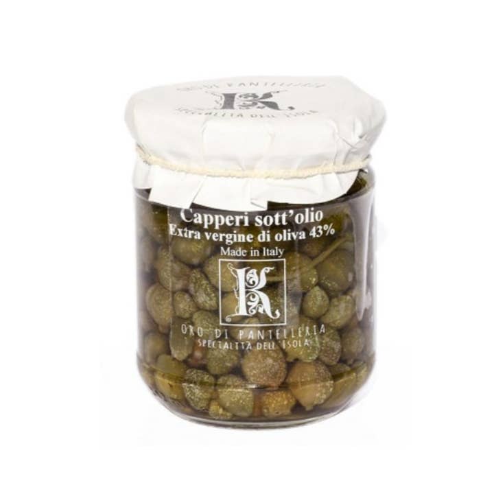 Capers in Extra Virgin Olive Oil for wholesale by Zia Pia