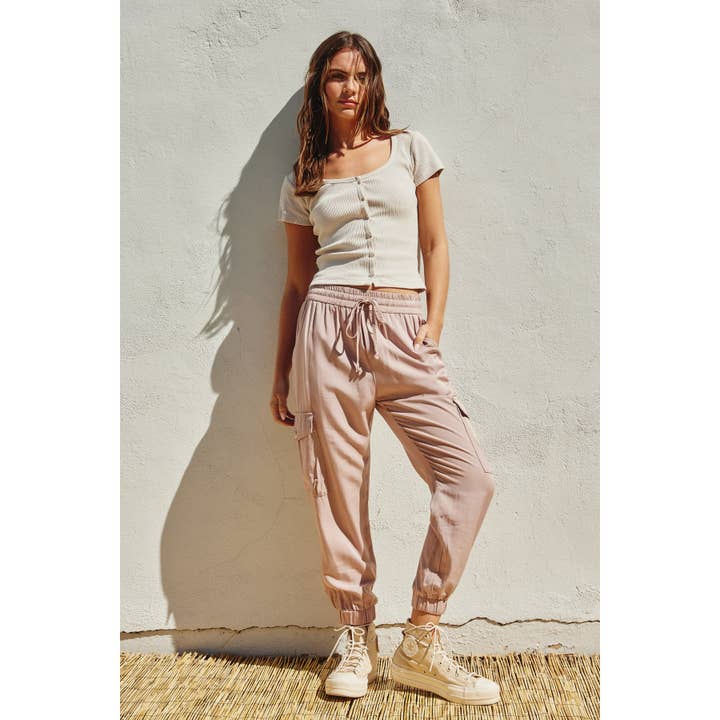 Washed Cargo Joggers for wholesale by Dress Forum