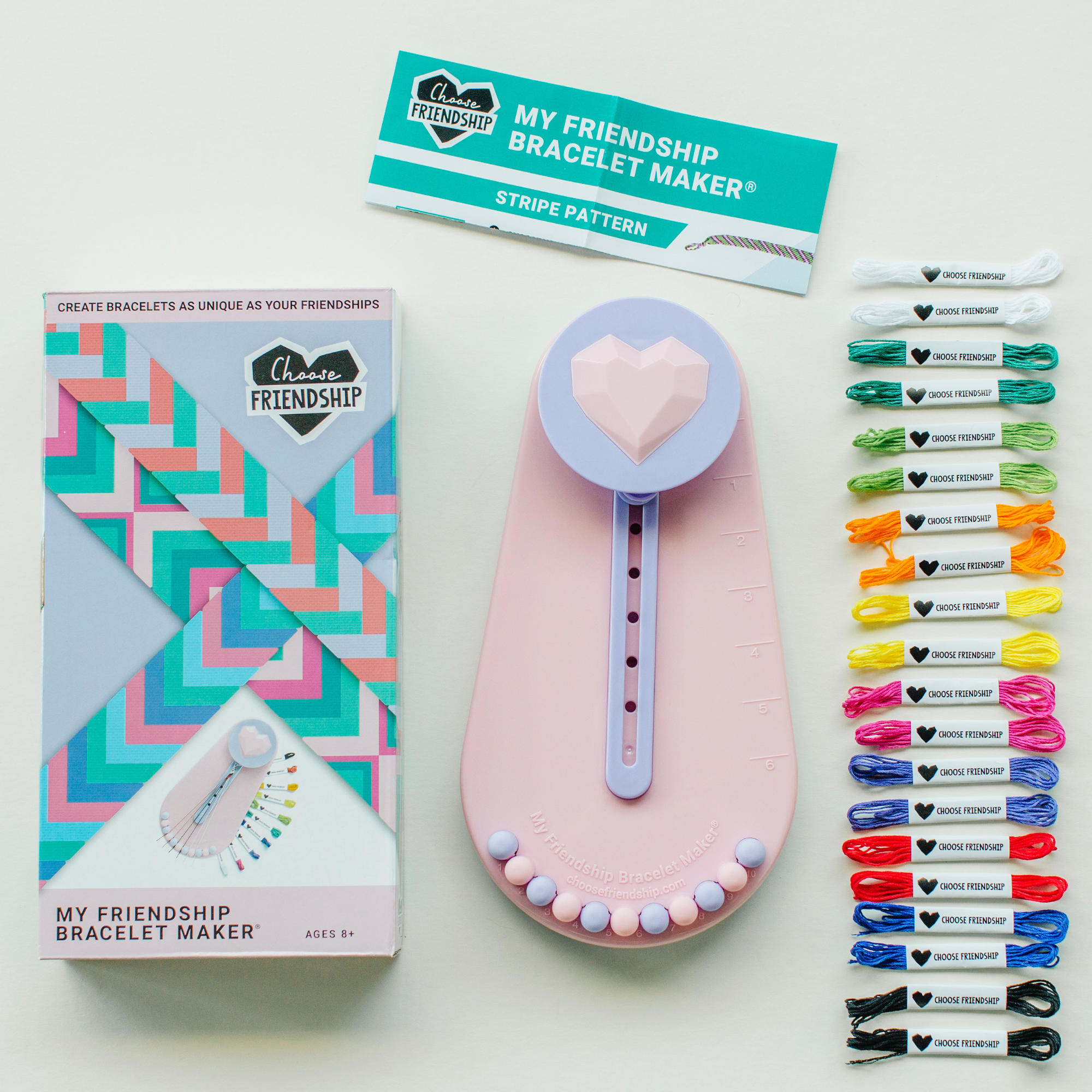 Choose Friendship – Joias DIY - Crianças por atacado – Kit de Artesanato My Friendship Bracelet Maker (Novo) - Presente de Aniversário12