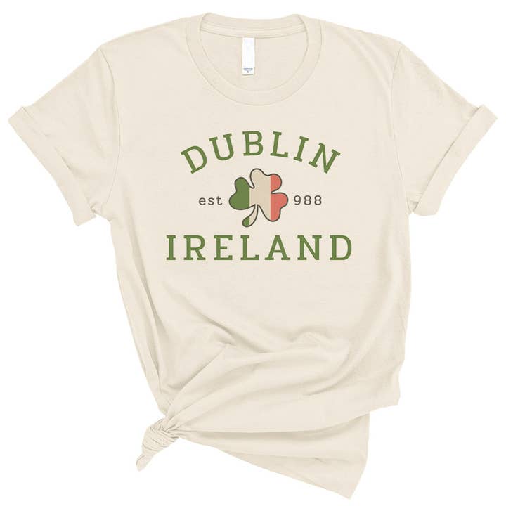 Lucky Luna Apparel - Wholesale Screen Printed T-Shirt - Women's - Dublin Ireland Shirt3