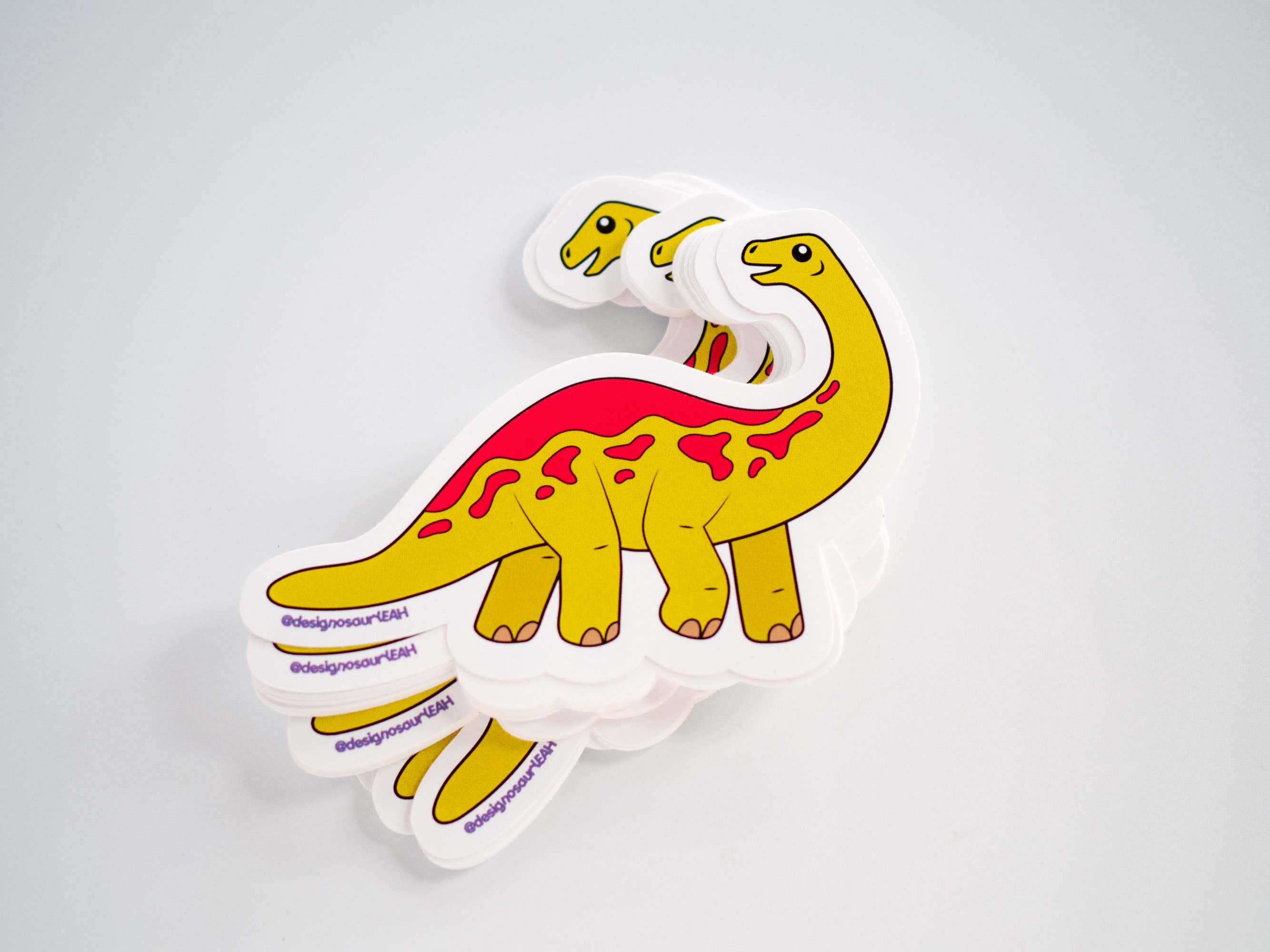 designosaur – wholesale Sticker – Diplodocus dinosaur vinyl sticker (4 inch)3