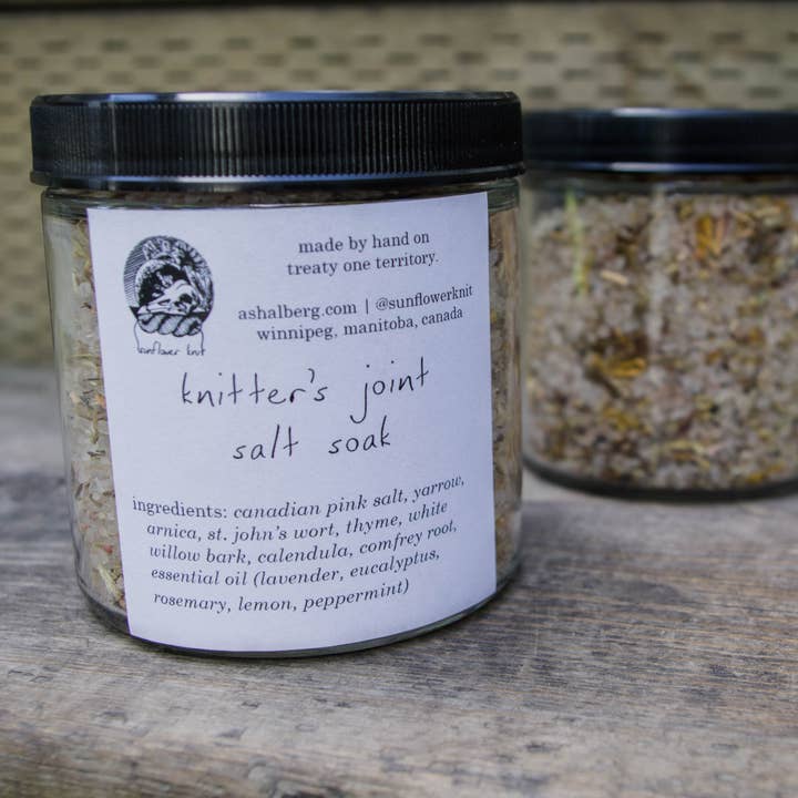 knitter's joint salt soak for wholesale by sunflower knit