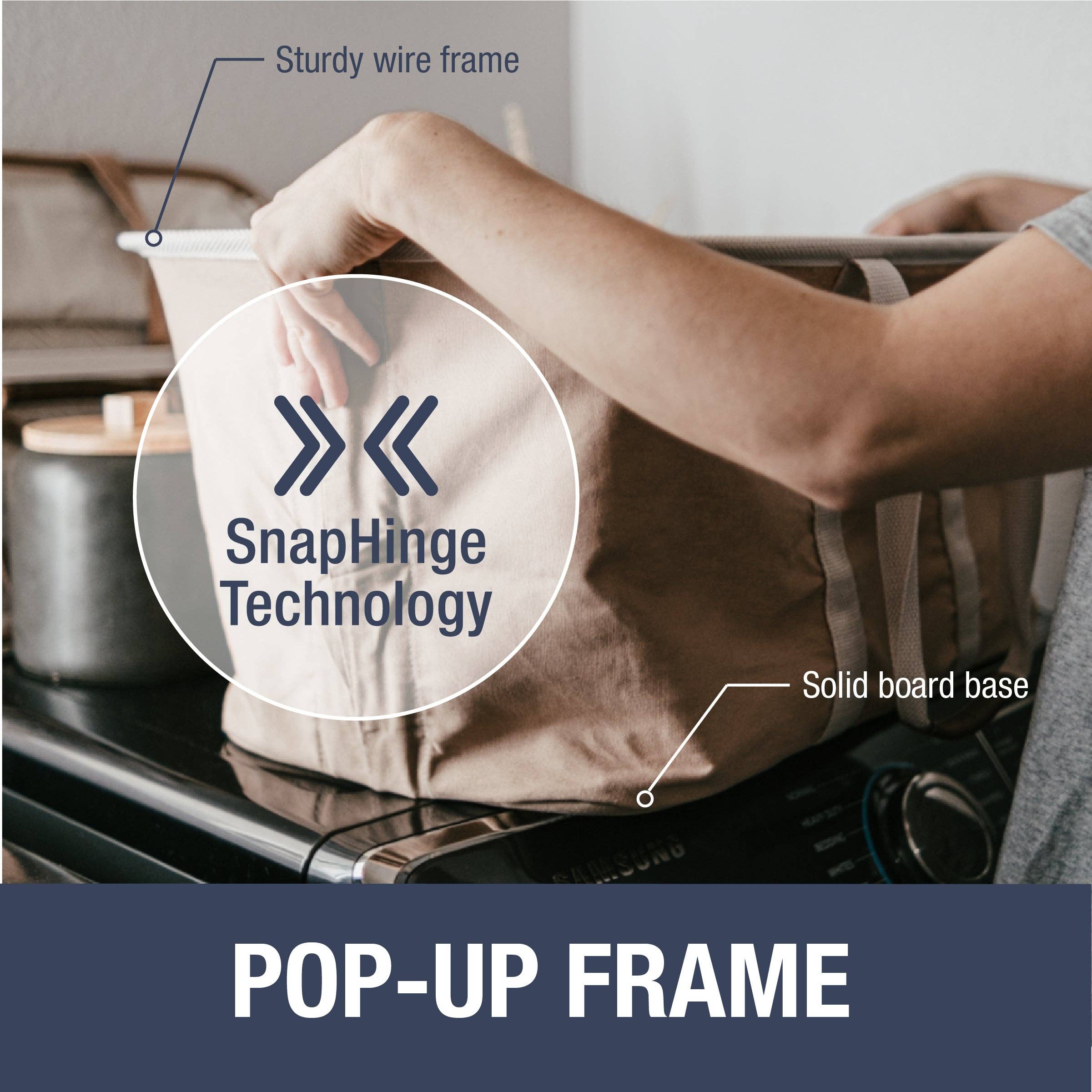 Mocha Collapsible Laundry Basket Tote LUXE (TWO SELL UNITS PER CAR for wholesale on Faire4