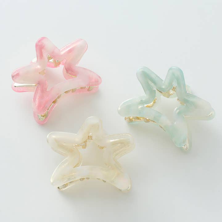 Stella Fairy Dust | Small Metal Star Claw Clip for wholesale by Adorro