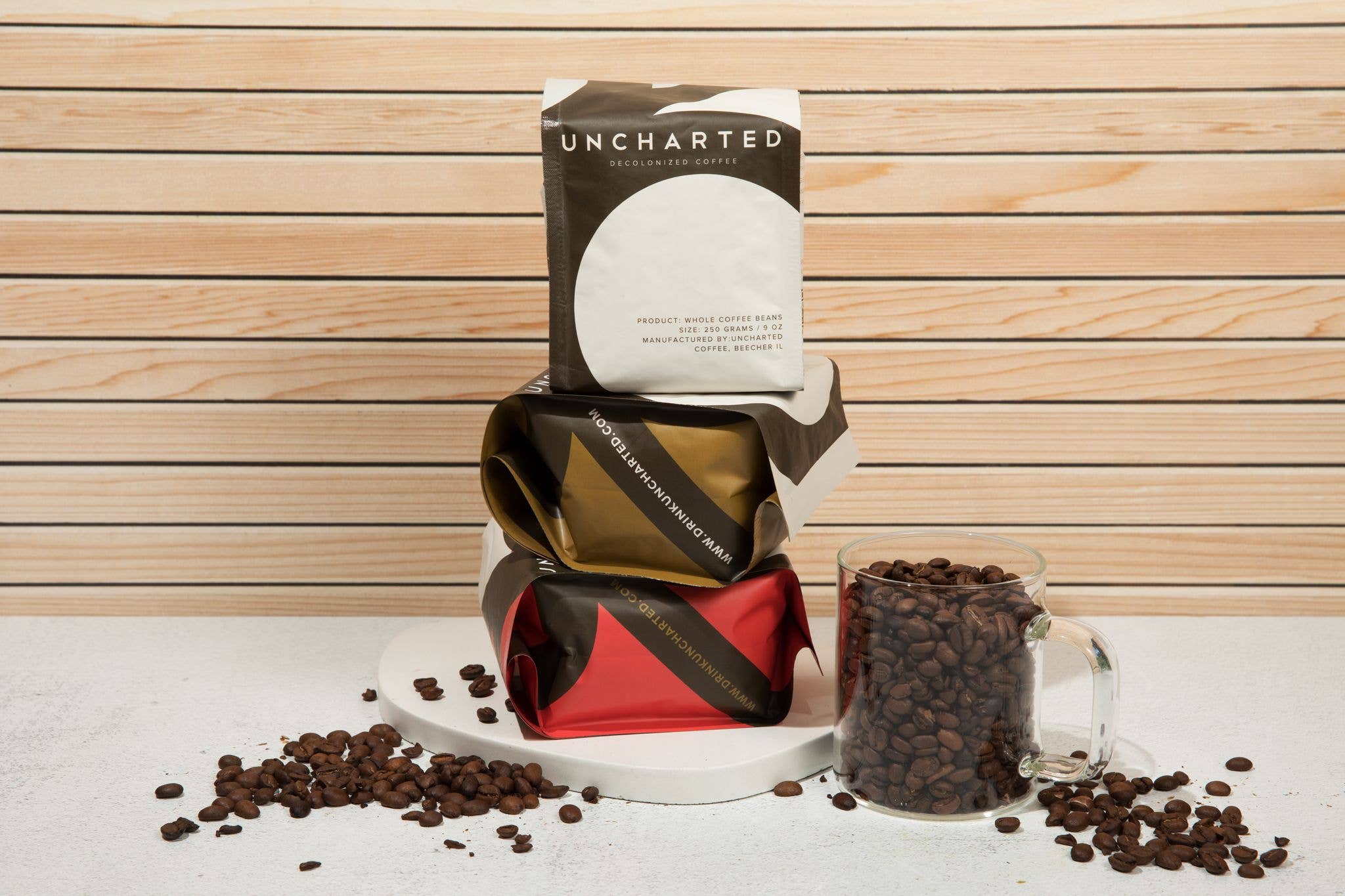 Uncharted Coffee - Wholesale Coffee Beans - Organic Whole Bean Coffee Gift Set, 3-9oz Bags