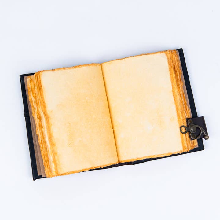 R K Handicrafts and Exporters - Wholesale Journal/Diary - Leather Journal Notebook with Book Lover Print Quote Journal