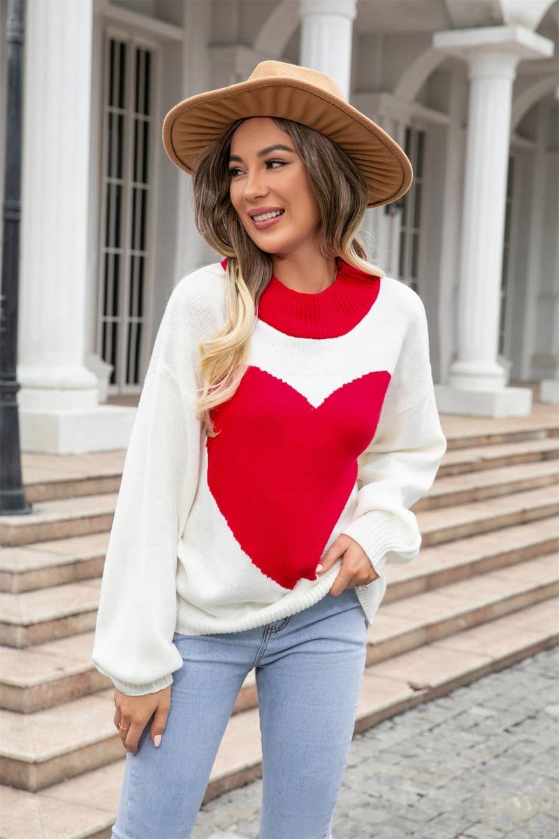 NINEXIS - Vente Pull en maille – femme - CWOSWL1687_Chandail à manches longues et col rond8