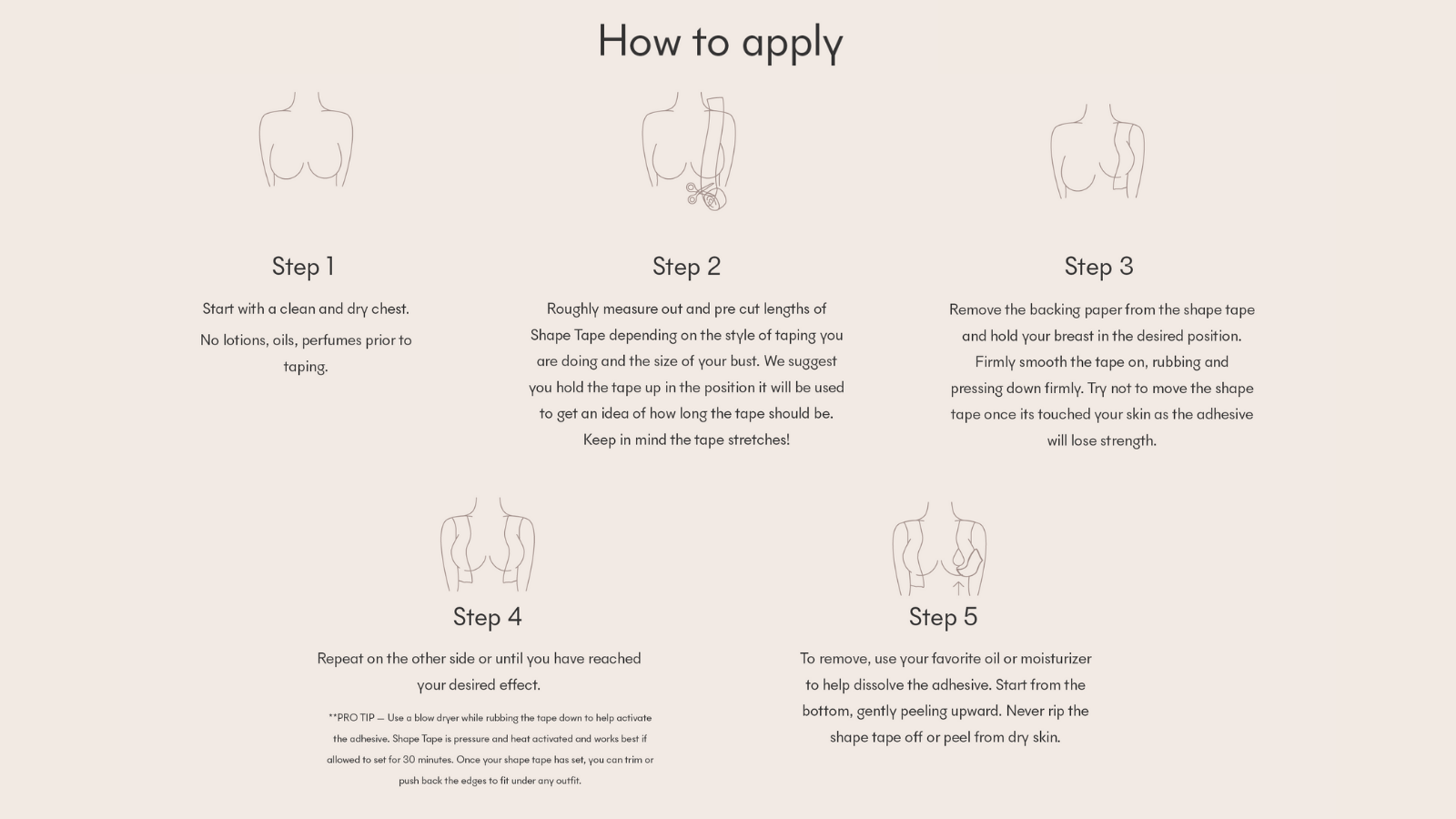 NOOD - Wholesale Fashion/Breast Tape - Women's - Shape Tape | Lift & Shape Adhesive Breast Tape22